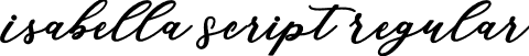 Isabella Script Regular font - Isabella Script.otf