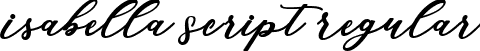 Isabella Script Regular font - Isabella Script.ttf