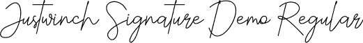 Justwinch Signature Demo Regular font - JustwinchSignatureDemo.ttf