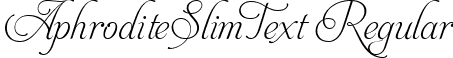 AphroditeSlimText Regular font - Aphrodite Slim Text.ttf
