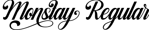 Monstay Regular font - Monstay.otf