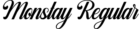 Monstay Regular font - Monstay.otf