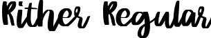 Rither Regular font - Rither.ttf