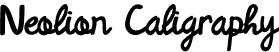 Neolion Caligraphy font - Neolion-Caligraphy.otf