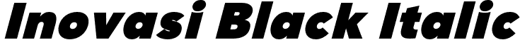 Inovasi Black Italic font - Inovasi Blackitalic.otf