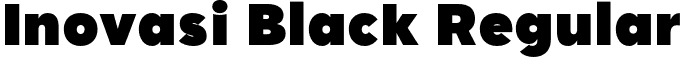 Inovasi Black Regular font - Inovasi Black.otf