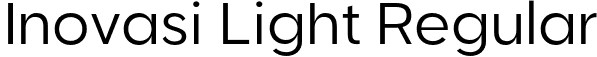 Inovasi Light Regular font - Inovasi Light.otf