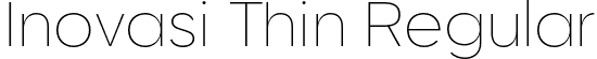 Inovasi Thin Regular font - Inovasi Thin.otf