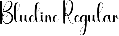 Blueline Regular font - Blueline.otf