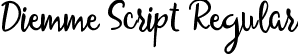 Diemme Script Regular font - DiemmeScript.ttf