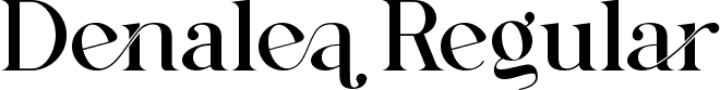 Denalea Regular font - Denalea.otf