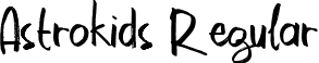 Astrokids Regular font - Astrokids.ttf
