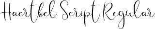 Haertbel Script Regular font - Haertbel Script.ttf