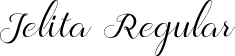 Jelita Regular font - Jelita.ttf