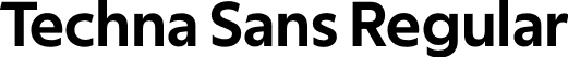 Techna Sans Regular font - TechnaSans-Regular.otf