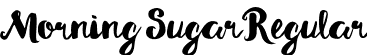 Morning Sugar Regular font - Morning Sugar .otf