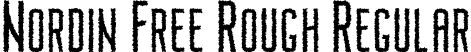 Nordin Free Rough Regular font - Nordin Rough.otf