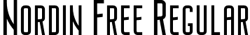 Nordin Free Regular font - Nordin Regular.otf