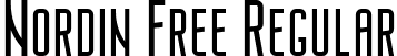 Nordin Free Regular font - Nordin Regular.ttf