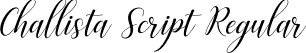 Challista Script Regular font - Challista Script.ttf