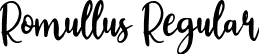 Romullus Regular font - Romullus Demo.ttf