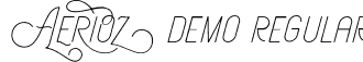 Aerioz Demo Regular font - Aerioz_Demo.otf