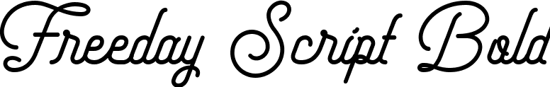 Freeday Script Bold font - FreedayScript-Bold.ttf