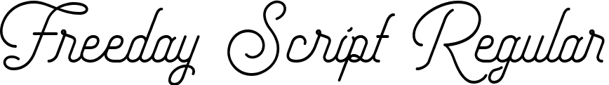 Freeday Script Regular font - FreedayScript-Regular.ttf