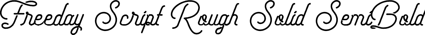 Freeday Script Rough Solid SemiBold font - FreedayScript-RoughSolid.ttf