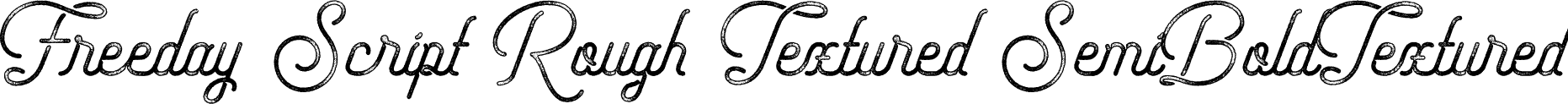 Freeday Script Rough Textured SemiBoldTextured font - FreedayScript-RoughTextured.ttf