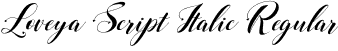 Loveya Script Italic Regular font - Loveya Script Italic.otf
