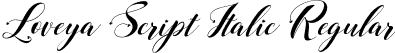 Loveya Script Italic Regular font - Loveya Script Italic.ttf
