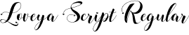Loveya Script Regular font - Loveya Script.otf