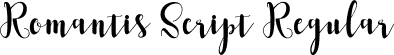 Romantis Script Regular font - Romantis.ttf