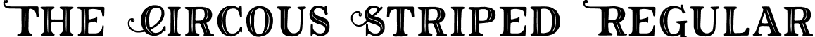The Circous Striped Regular font - TheCircousStriped.otf