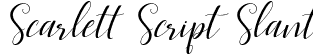 Scarlett Script Slant font - Scarlett Slant.otf