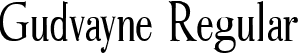 Gudvayne Regular font - GudvayneRegular-r6z8.ttf