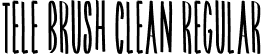 Tele Brush Clean Regular font - TeleBrush-Clean.otf