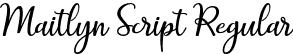 Maitlyn Script Regular font - maitlyn script2.otf