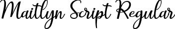 Maitlyn Script Regular font - maitlyn script2.ttf