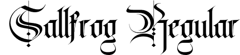 Sallfrog Regular font - Sallfrog.otf