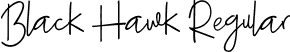 Black Hawk Regular font - Black Hawk.ttf