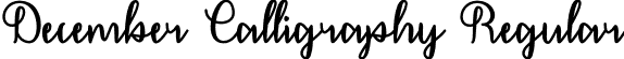 December Calligraphy Regular font - December Calligraphy - OTF.otf