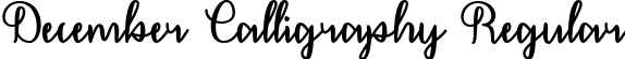 December Calligraphy Regular font - December Calligraphy - TTF.ttf