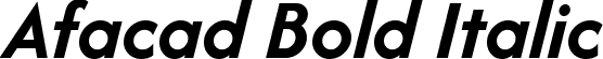 Afacad Bold Italic font - Afacad-BoldItalic.ttf