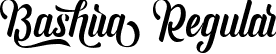 Bashira Regular font - Bashira Demo.otf