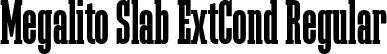 Megalito Slab ExtCond Regular font - Megalito-Slab-FFP.ttf