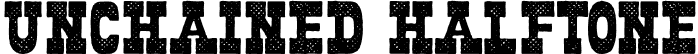 Unchained Halftone font - Unchained-Halftone.otf