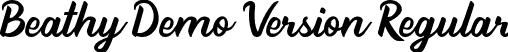 Beathy Demo Version Regular font - Beathy Demo Version.otf