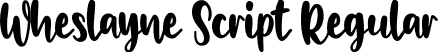 Wheslayne Script Regular font - WheslayneScript.ttf